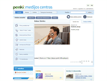 Tablet Screenshot of mediacentras.penki.lt